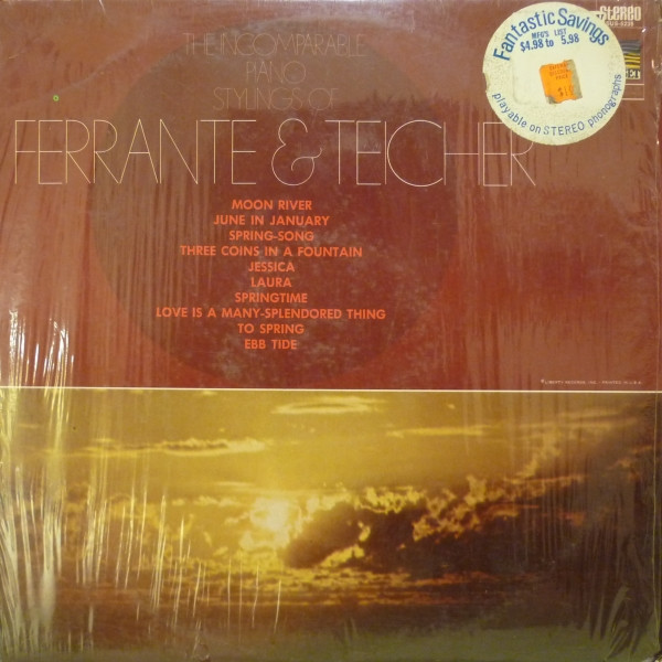 Ferrante & Teicher - The Incomparable Piano Stylings Of Ferrante & Teicher (LP, Album)