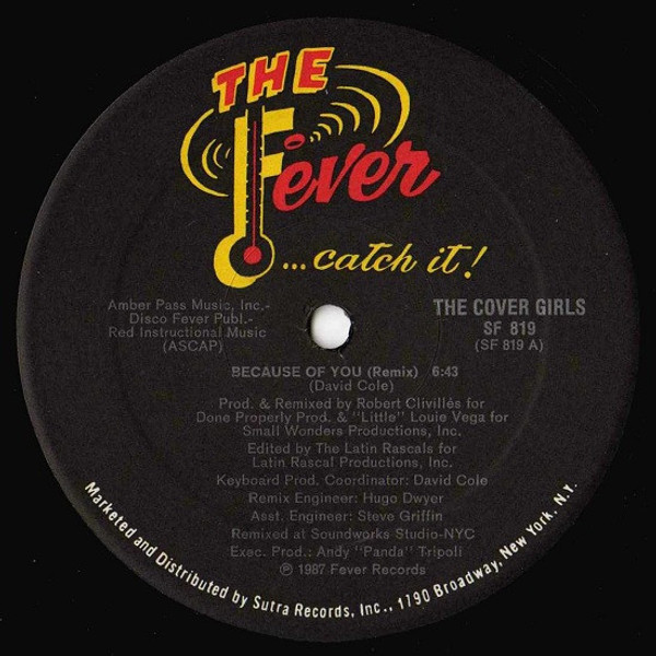 The Cover Girls - Because Of You (12")