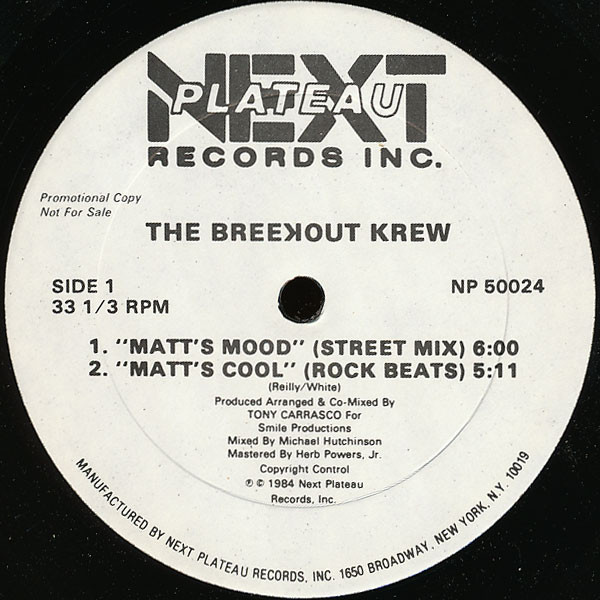 The Breekout Krew - Matt's Mood (12", Promo)