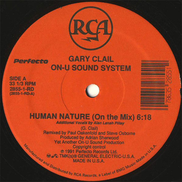 Gary Clail & On-U Sound System - Human Nature (12", Single)