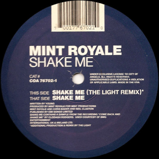 Mint Royale - Shake Me (12")