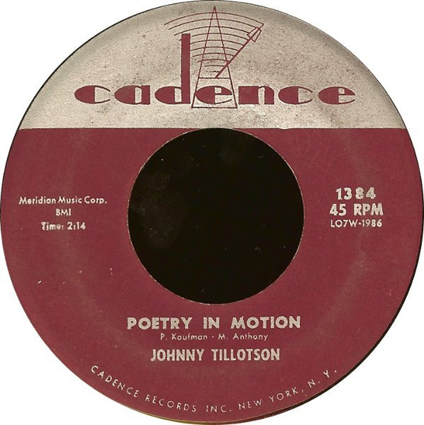 Johnny Tillotson - Poetry In Motion / Princess, Princess (7")