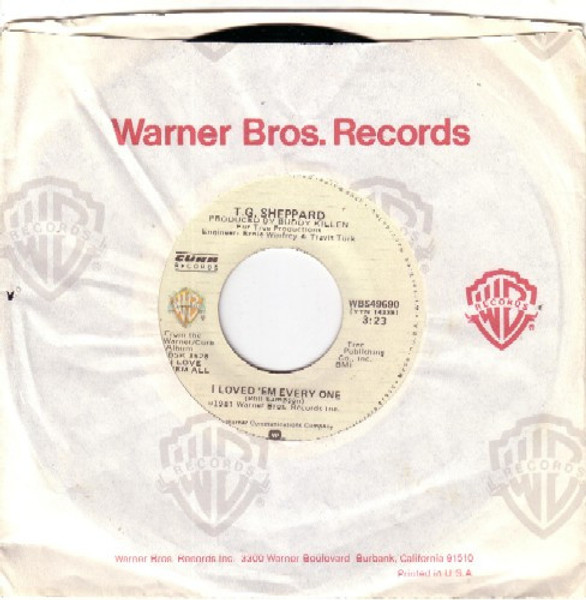 T.G. Sheppard - I Loved 'Em Every One / I Could Never Dream The Way You Feel (7", Win)