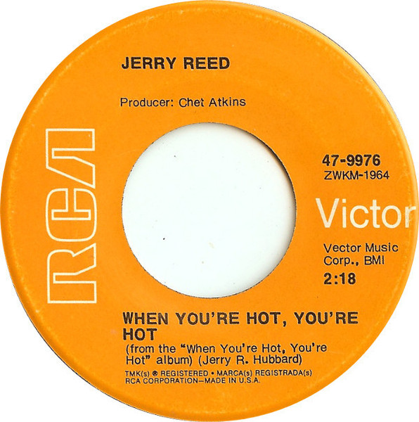 Jerry Reed - When You're Hot, You're Hot / You've Been Cryin' Again (7", Single, Hol)