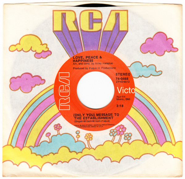 Love, Peace & Happiness - Love Is Stronger Far Than We (Plus Fort Que Nous) / (Only You) Message To The Establishment (7", Single)