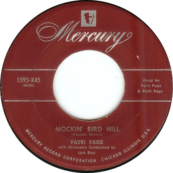 Patti Page - Mockin' Bird Hill (7", Single)