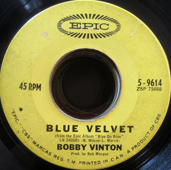 Bobby Vinton - Blue Velvet  (7", Single)