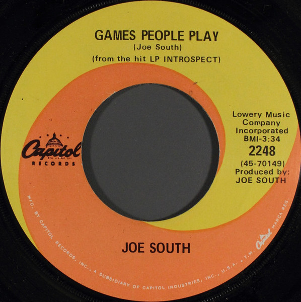 Joe South - Games People Play (7", Single, Scr)