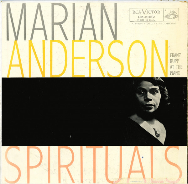 Marian Anderson With Franz Rupp - Spirituals - RCA Victor Red Seal - LM 2032 - LP 802963163