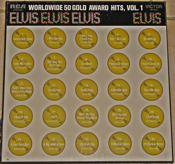 Elvis* - Worldwide 50 Gold Award Hits, Vol. 1 (4xLP, Comp, Mono, RE + Box)