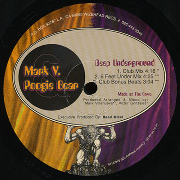 Mark V. & Poogie Bear - Deep Underground - Wizehead Recordings - SGR-001 - 12" 826857811