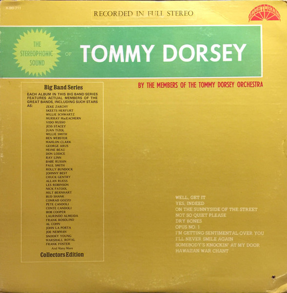 Members Of The Tommy Dorsey Orchestra* - The Stereophonic Sound Of Tommy Dorsey (LP, Comp)