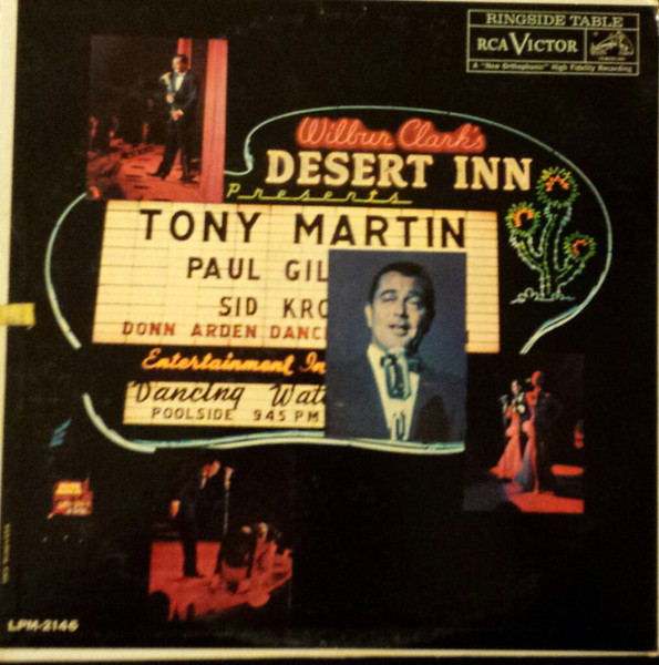Tony Martin (3) - Tony Martin At The Desert Inn (LP, Album, Mono)