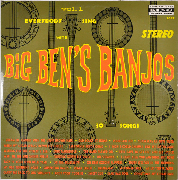 Big Ben's Banjo Band* with The Minstrel Singers - Sing Along Volume 1 (LP, Album)