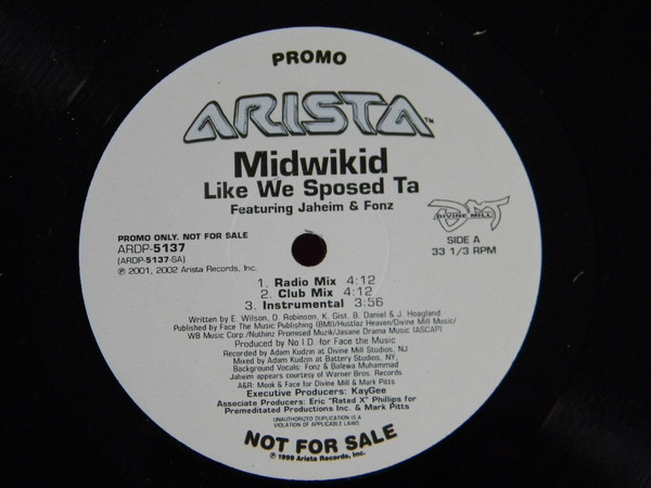 Midwikid - Like We Sposed Ta / Debo (12", Promo)