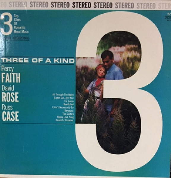 Percy Faith / David Rose / Russ Case - Three Of A Kind (3 Top Stars Of Romantic Mood Music) (LP, Comp)