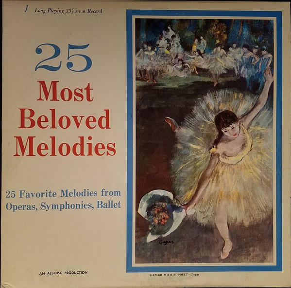 Various - 25 Most Beloved Melodies (LP, Comp, RE)
