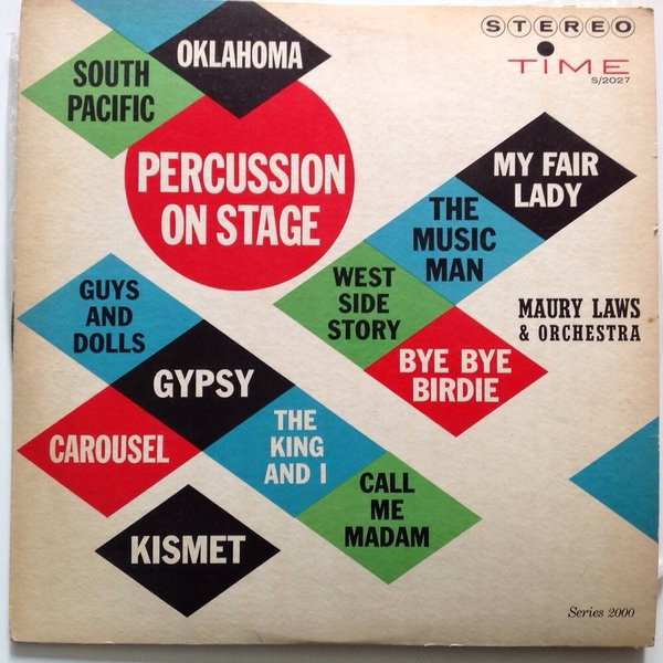 Maury Laws & Orchestra* - Percussion On Stage (LP)