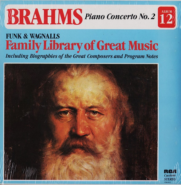Johannes Brahms - Piano Concerto No. 2 - Funk & Wagnalls - FW-612 - LP 860672582