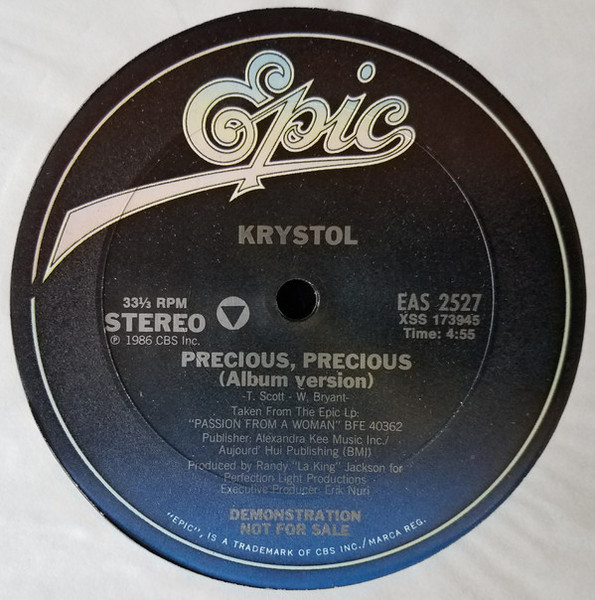 Krystol - Precious, Precious (12", Promo)