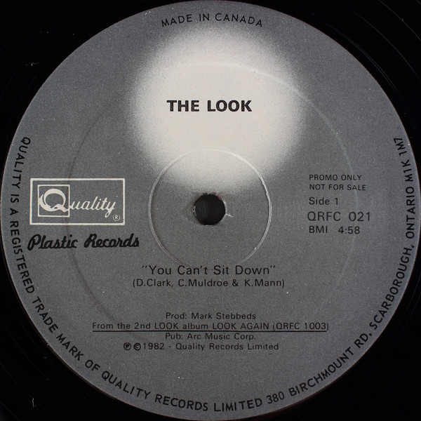 The Look (4) - You Can't Sit Down  (12", Single, Promo)