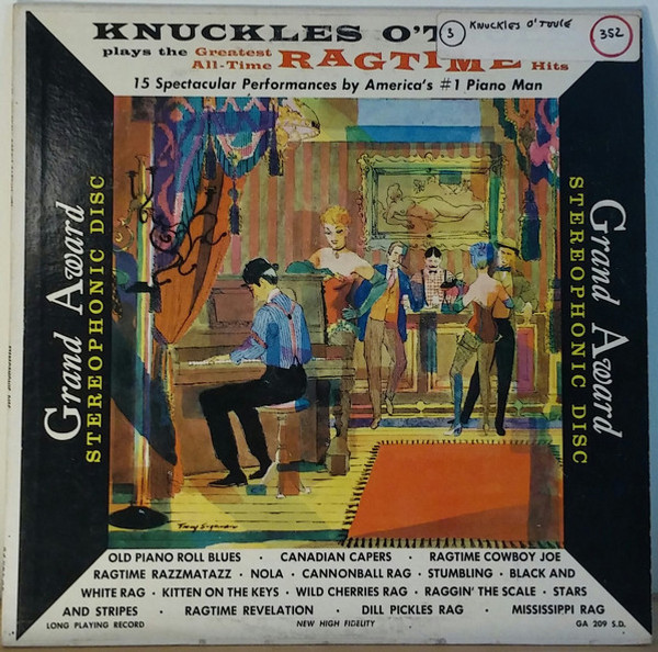 Knuckles O'Toole - Knuckles O'Toole Plays The Greatest All-Time Ragtime Hits (LP, Album, RE) Knuckles O'Toole - Knuckles O'Toole Plays The Greatest All-Time Ragtime Hits (LP, Album, RE)