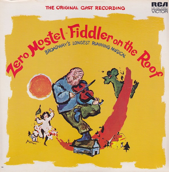 Various - Zero Mostel In Fiddler On The Roof (The Original Broadway Cast Recording) (LP, Album, RE)