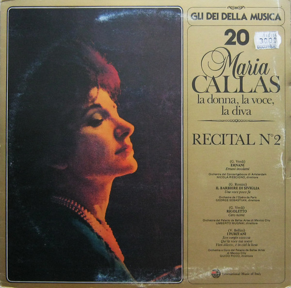 Maria Callas - Recital N° 2 (LP, Comp)