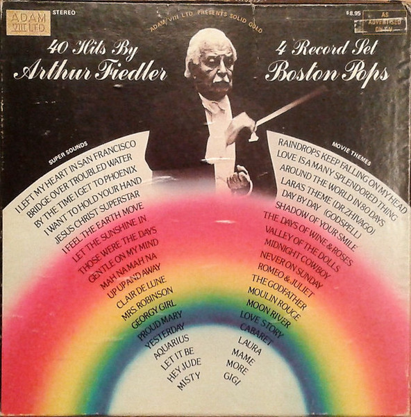 Arthur Fiedler, The Boston Pops Orchestra - Solid Gold - Adam VIII Ltd. - VIII 8006 - 4xLP, Comp 864835057