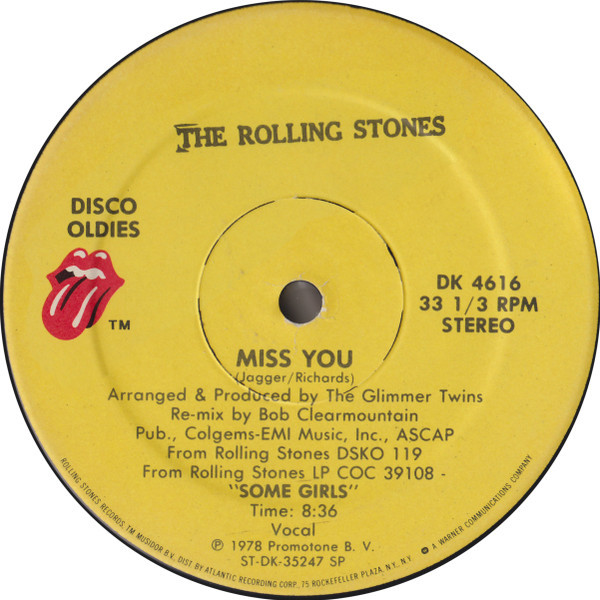 The Rolling Stones - Miss You / Hot Stuff (12")