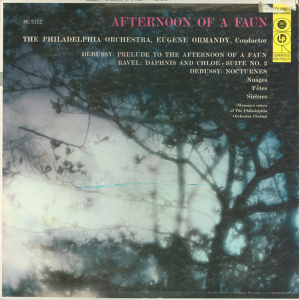 Claude Debussy / Maurice Ravel : The Philadelphia Orchestra, Eugene Ormandy - Afternoon Of A Faun - Columbia Masterworks - ML 5112 - LP, Album 865098834