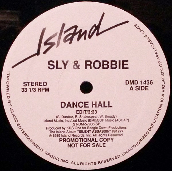 Sly & Robbie - Dance Hall (12", Promo)