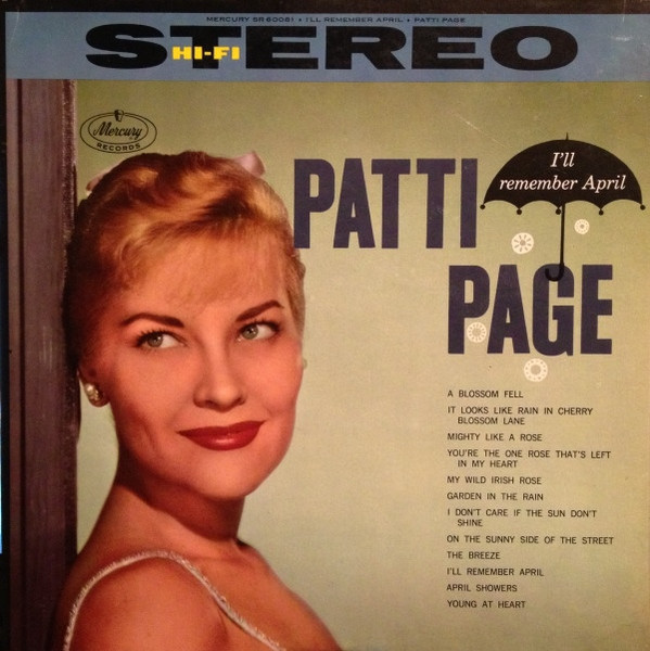 Patti Page - I'll Remember April - Mercury - SR 60081 - LP, Album 868475607