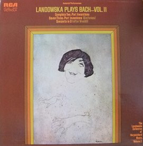 J.S. Bach* - Wanda Landowska - Plays Bach Vol. II (LP, Mono)