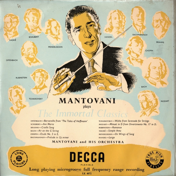 Mantovani And His Orchestra - Plays The Immortal Classics (LP)