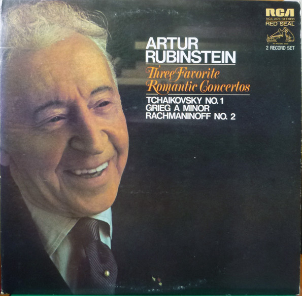Artur Rubinstein* - Three Favorite Romantic Concertos (2xLP, Album, Comp)