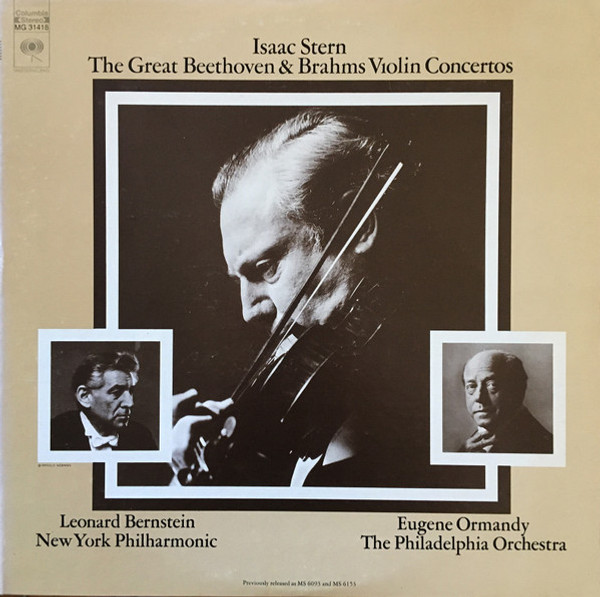 Isaac Stern - The Great Beethoven & Brahms Violin Concertos (2xLP, Comp)