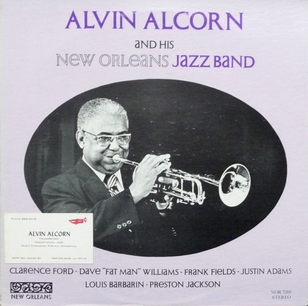 Alvin Alcorn's Jazz Band - Alvin Alcorn And His New Orleans Jazz Band - New Orleans (2) - NOR 7205 - LP 883253329