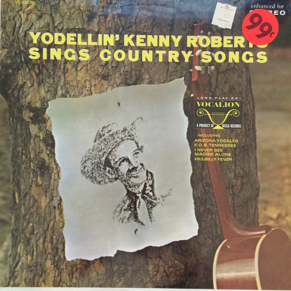 Kenny Roberts (2) - Sings Country Songs (LP, Sim)