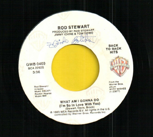Rod Stewart - Baby Jane / What Am I Gonna Do (I'm So In Love With You) (7")