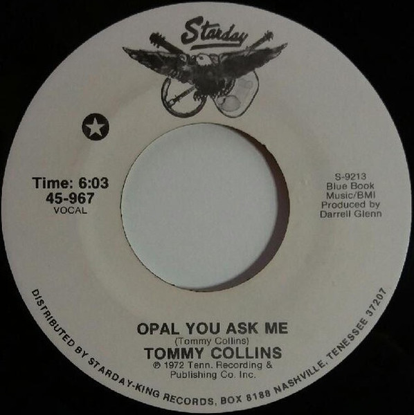 Tommy Collins - Opal You Ask Me / Wildwood Flower (7", Single)