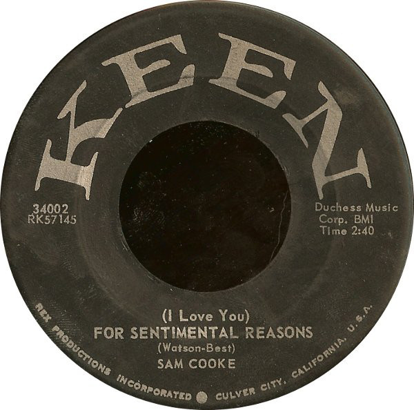 Sam Cooke - (I Love You) For Sentimental Reasons / Desire Me (7", Single, Ind)