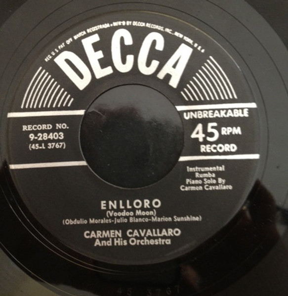Carmen Cavallaro And His Orchestra - Enlloro / Malaguena (7")