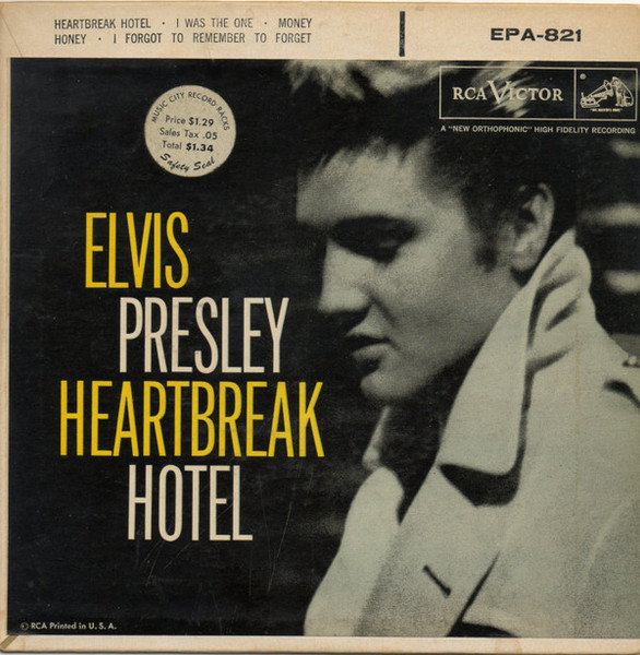 Elvis Presley - Heartbreak Hotel (7", EP)