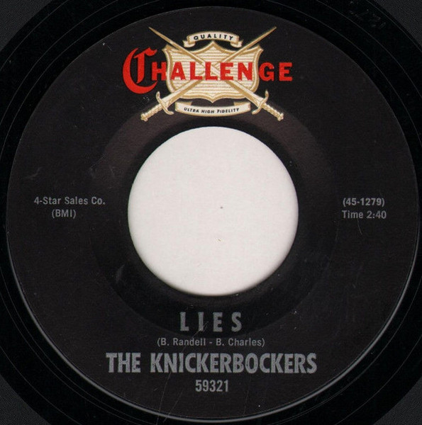 The Knickerbockers - Lies (7", Single)