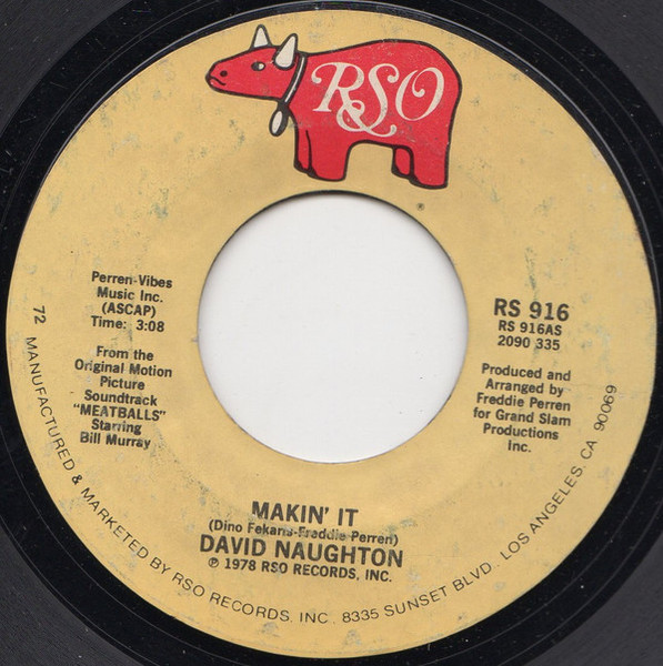 David Naughton - Makin' It  (7", Styrene, PRC)