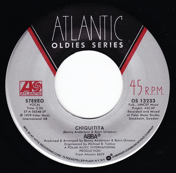 ABBA - Chiquitita / The Winner Takes It All - Atlantic - OS 13233 - 7", Single, RE 887643850