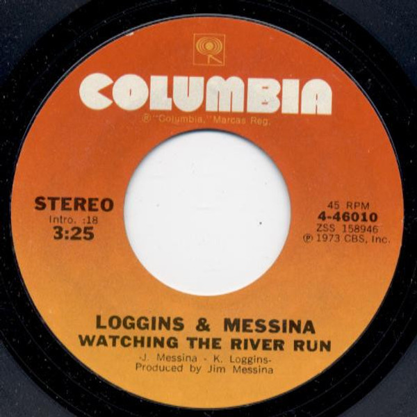 Loggins & Messina* - Watching The River Run (7", Single, Styrene, Ter)