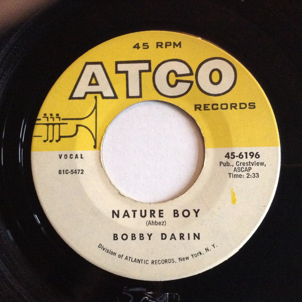 Bobby Darin - Nature Boy - ATCO Records - 45-6196 - 7", Single 889249939