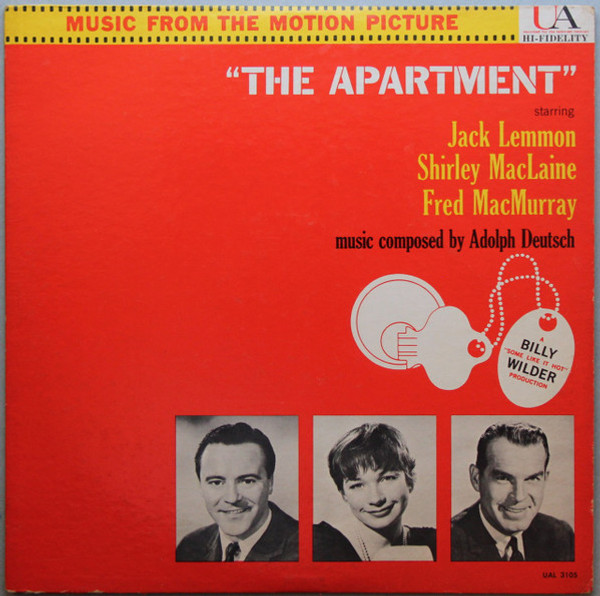 Adolph Deutsch - Music From The Motion Picture "The Apartment" - United Artists Records - UAL 3105 - LP, Album, Mono, Pla 889295581